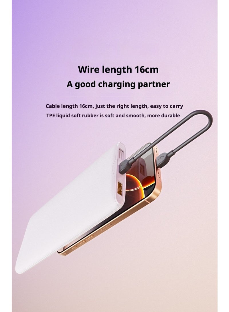 60W 16cm Portable Type-C Cable USB-C to USB-C 2.0 Charging Cable (C to C) Compatible with iPhone 16/15 Pro Max, iPad Pro/Air/mini 6, MacBook Pro/Air, Galaxy S24/S23 Ultra/Z Fold, Xiaomi, Honor, OPPO, OnePlus, and other devices. - Image 2